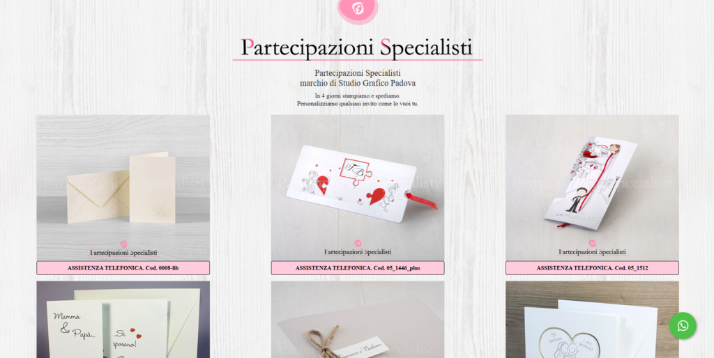 Website optimized for graphic branding – responsive layout and custom content for online invitations – Web Design, Video Editing, and Graphic Services