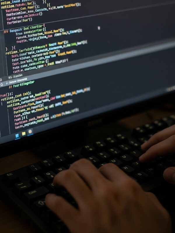 Web Designer Freelance al lavoro nello sviluppo web, ottimizzazione SEO e soluzioni multimediali per aziende online